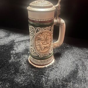 Avon Ceramic Stein with Intricate Design